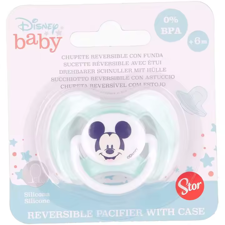 Chupete Mickey Mouse 65948 Verde Bebé - Motivo Estampado - 1
