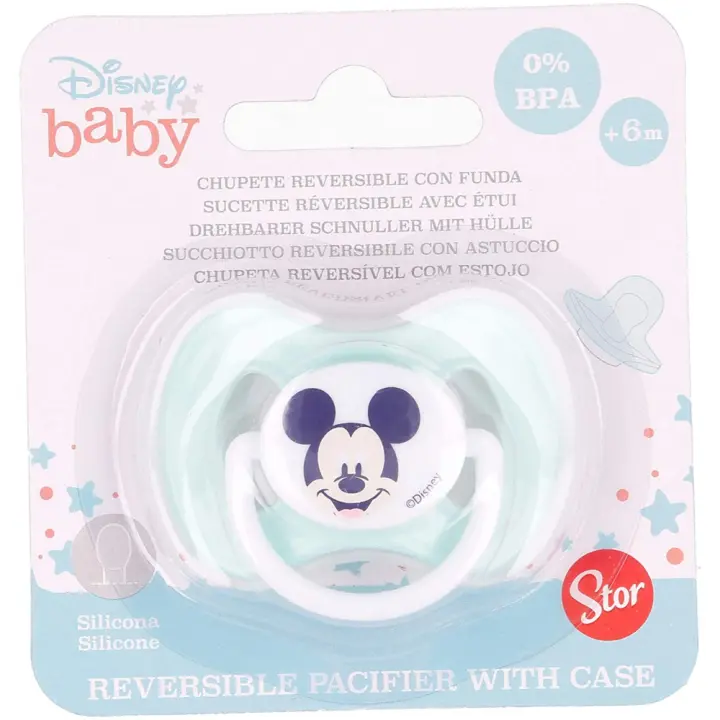 Chupete Mickey Mouse 65948 Verde Bebé - Motivo Estampado - 1