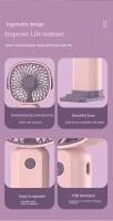 Ventilador Portátil USB Mini Con Soporte Para Escritorio Función Multi-Funcional Para Estudiantes Y Uso Exterior Ventilador Eléctrico Portátil De Plástico Para Refrescar El Ambiente En Casa - details 6