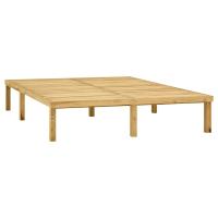 vidaXL Tumbona doble de madera de pino impregnada verde - details 3