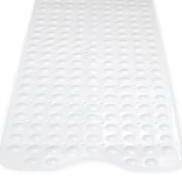 Lavable a Máquina 102x40 cm/40x16 Pulgadas - Blanco lleno Alfombras de Baño Antimoho Antideslizante de PVC with Orificies de Drenaje y Ventosa - details 4