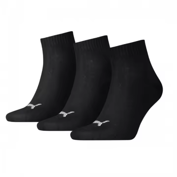 Calcetines Puma Quarter Plain Pack-3 Negro Socks  271080001-200 Media Altura - 1