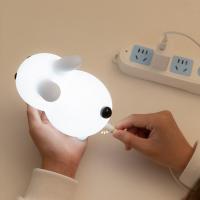 Lámpara De Noche LED Conejo RGB Recargable Con Control Remoto Y Sensor Táctil Para Niños Y Bebés Regalo De Juguete Animal De Silicona - details 11