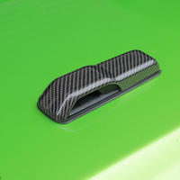 Adorno Para Resguardo De Enganche Del Motor Delantero Para Jeep Wrangler JL Gladiador JT 2018-2024 Pegatina De Decoración De Cubierta Accesorios Exteriores De Auto ABS Fibra De Carbono - details 0