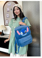 Nueva Mochila De Peluche Disney Japón Azul Con Stitch Divertido Gran Capacidad Estudiante Para Niños Bag De Jardín De Infancia Regalo Para Niños - details 13