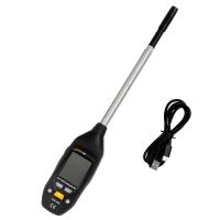 PCE Instruments Anemómetro de hilo térmico con memoria / Rango: 0 ... 30 m/s /  Interfaz micro USB / Soporte para trípode de 3/8" / Formato archivo CSV / Acumulador recargable / Calibración opcional / Sonda telescópica de hasta 426 mm PCE-423N - details 2