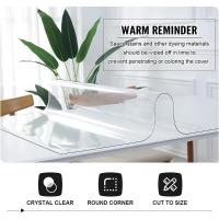 Protector De Mesa Transparente Para Comedor Cubierta De Plástico Impermeable Y Resistente a La Grasa Para Uso Doméstico Y De Fiesta Estilo Moderno Rectangular - details 3