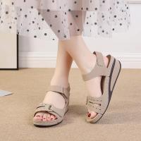 SP Sandalias de mujer de nuevo estil con Tacones de cuña, Suela Gruesa con Velcro, Talla big, sandalias de una Tira en stock, - details 44