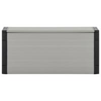 vidaXL Baúl para desechos de jardín gris 85x34x40 cm - details 1