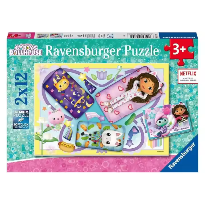 La Casa de Muñecas de Gabby Puzzles 2x12 Piezas 5709 2 RAVENSBURGER - 1