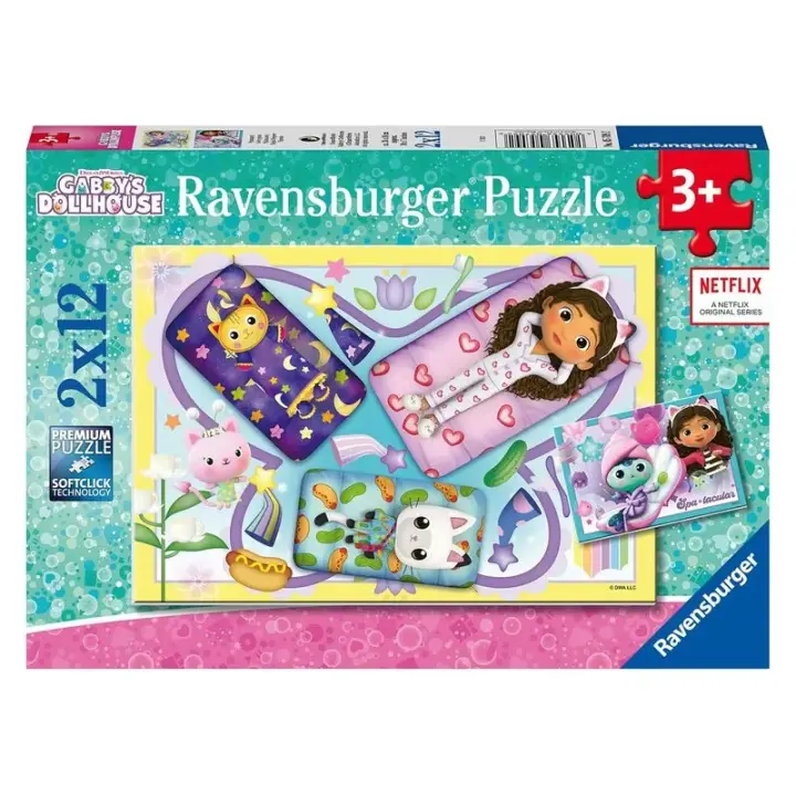 La Casa de Muñecas de Gabby Puzzles 2x12 Piezas 5709 2 RAVENSBURGER - 1
