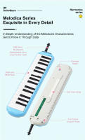 SUZUKI Melodica Para Niños Con 32 Y 37 Teclas Instrumento Musical Melodica Portátil Con Bolsa De Transporte Regalo Ideal - details 10