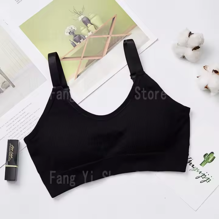 Sujetador De Deporte Sin Costuras Para Mujer Copa Completa Transpirable Cómodo Para Dormir Y Correr Fitness Sostenido Con Resaltos - 1