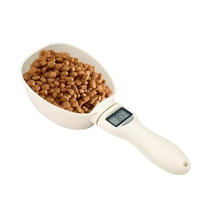 BIT Comida para Mascotas, Báscula De Cocina Electrónica, Comida para Perros, Gatos, cucharilla, base Digital para medir Alimentos - 1