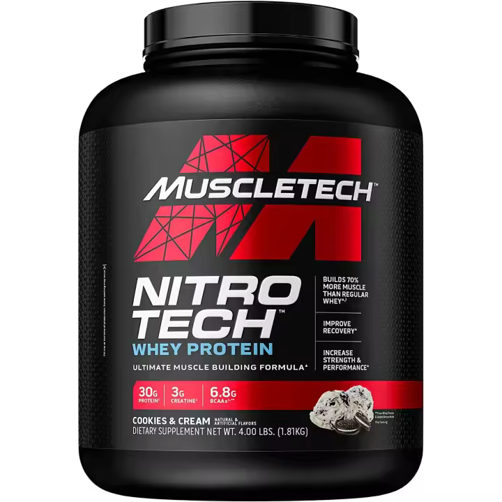 Nitro Tech Whey Protein 1,81Kg Muscletech Proteina - 1