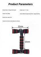 2Pcs Soporte De Empuje Antideslizante En Forma De H Para Gimnasio Y Casa Equipo De Ejercicio Para Músculos Del Braza Y Pecho - details 8