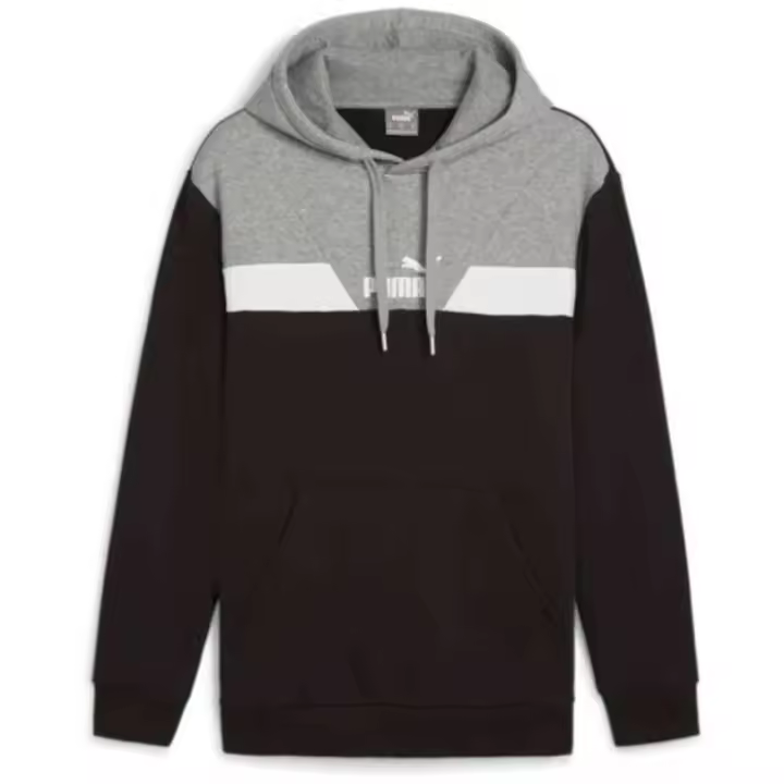 Sudadera con Capucha Puma Power Colorblock para hombre en color gris - 1