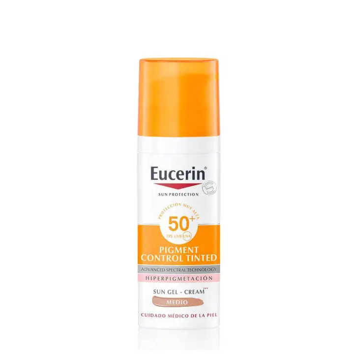 Eucerin pigment control tinted gel crema color medio spf50+ 50 ml - 1