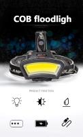Lámpara Frontal LED COB ZK40 Con Angulo Amplio Para Expediciones Recargable USB Uso De 2x18650 Batería Impermeable Para Senderismo Al Aire Libre - details 0