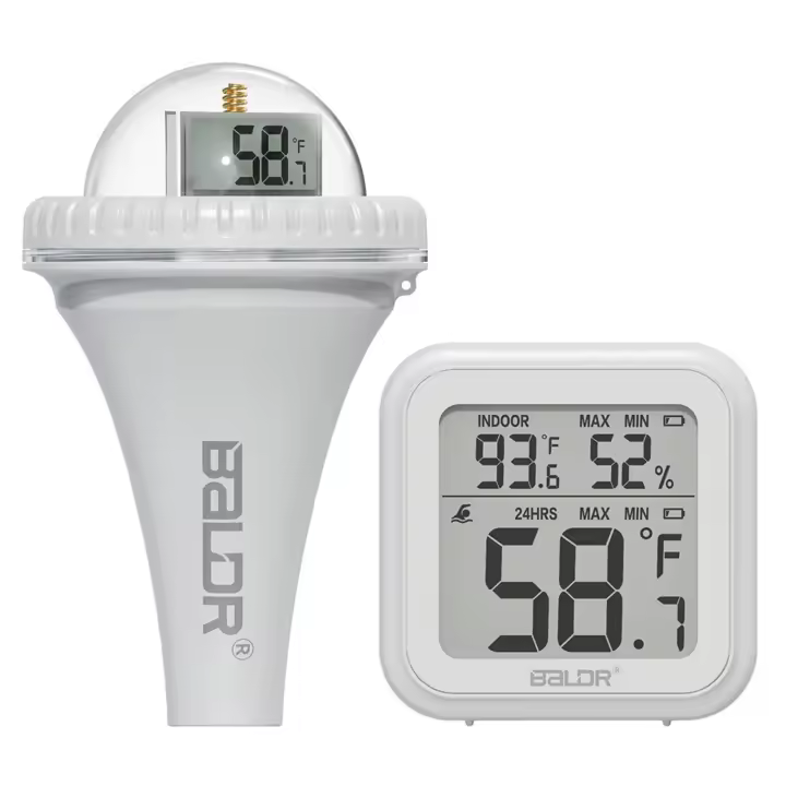 Termómetro Digital Para Piscina Con Sensor Flotante Inalámbrico Visibilidad 360° Termómetro Para Baños Calientes Piscinas Estanques Medidor De Temperatura Y Humedad - 1