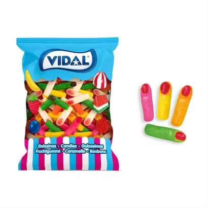 Vidal. Dedos Surtidos Brillo. Bolsa de 1kg - 1