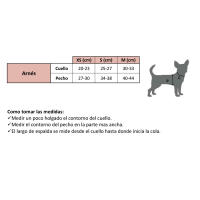 Arnés para Perro Pequeño Brillo de Ocre Blanco y Rojo - Ajustable y Confortable - Ideal para Paseos - details 1