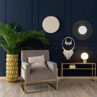 Espejo Decorativo Dorado Fornord - Flor de Metal - 56x56 Cm - details 3