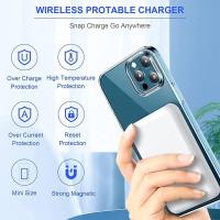 Inalámbrico Power Bank, Magnético Batería Externa 10000mAh, Cargador Inalámbrico 20W Cargador Portátil Carga Rápida, Slim Bateria Portatil Powerbank para iPhone 15 14 13 Pro MAX Plus Samsung Android - details 3