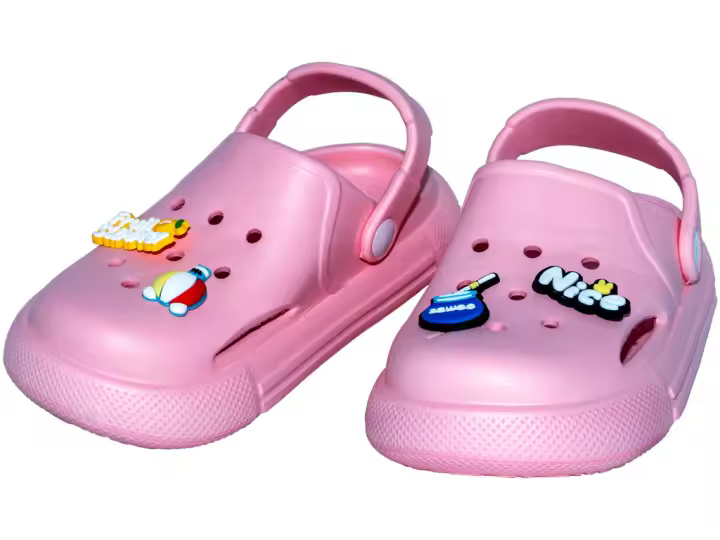 Zuecos Perforado EVA Infantiles Rosa Talla 24 Juguetes MOLA MOLA - 1