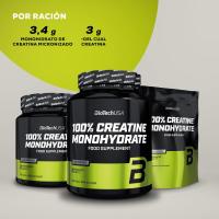 100% Creatine Monohydrate BiotechUSA Sin sabor 300g Incrementa el musculo creatina incrementa la fuerza y el rendimiento 88 servicios - details 0
