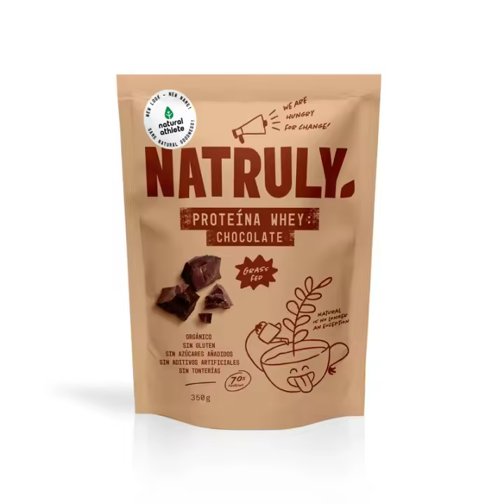 Proteína Whey 70% Chocolate Bio 350g - Suplemento Nutricional de Calidad - Natruly - 1