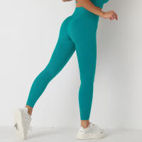 Leggings De Yoga Sin Costuras Para Mujer Levantador De Glúteos Deportivos De Fitness Y Gimnasio Pantalones De Running Terciopelo De Nylon De Cintura Elástica - details 49