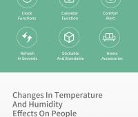 Xiaomi DUKA Atuman Medidor De Temperatura Y Humedad Digital LCD Reloj Estación Meteorológica Interior Exterior Sensor De Clima - details 2