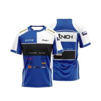 Camiseta De Piloto De F1 Alben Team Alpine 2024 Hombre Verano Cuello Redondo Manga Corta Deporte Ropa Casual Polyester Nylon - details 11