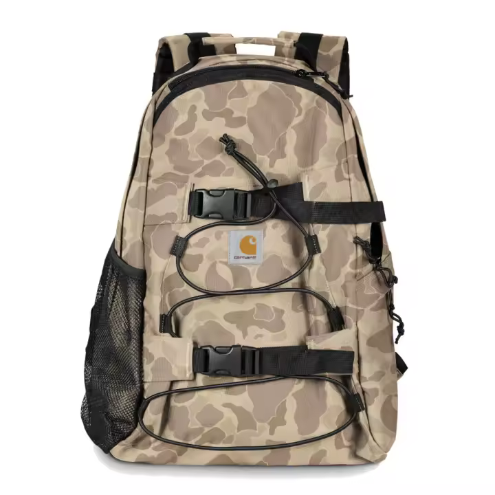 Mochila Camuflaje Carhartt Kickflip Backpack Camo Duck Desert Repelente Al Agua Con Cremallera Bidireccional - 1