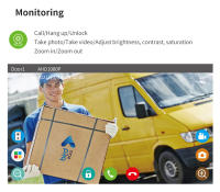 Timbre Video Inteligente TUYA 1080P con Pantalla Táctil 10 Pulgadas 7 Colores, WiFi Inalámbrico, APP Control, Kit Intercomunicador para Hogar - Compatible con Sistema de Acceso RFID (Control Puerta Seguridad) - details 9
