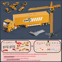 Juego De Juguetes De Vehículos De Ingeniería Para Niños Camión Excavadora Con Música Y Luz Coche De Estacionamiento De Aleación De Tractor Vehículo De Construcción Para Niños - details 0