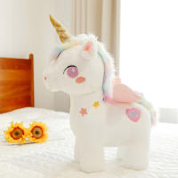 Muñeco De Peluche Unicornio Estelar Para Niños Grande Muñeco De Arco Iris Unicornio Suave Relleno De Algodón PP Adecuado Para Todas Las Edades - details 6