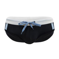 Bikini De Baño Para Hombre Con Rayas Lateral Push-Up Estilo Sexy Traje De Baño Corto De Surfeo Monocromo Material Poliéster Y Spandex - details 7