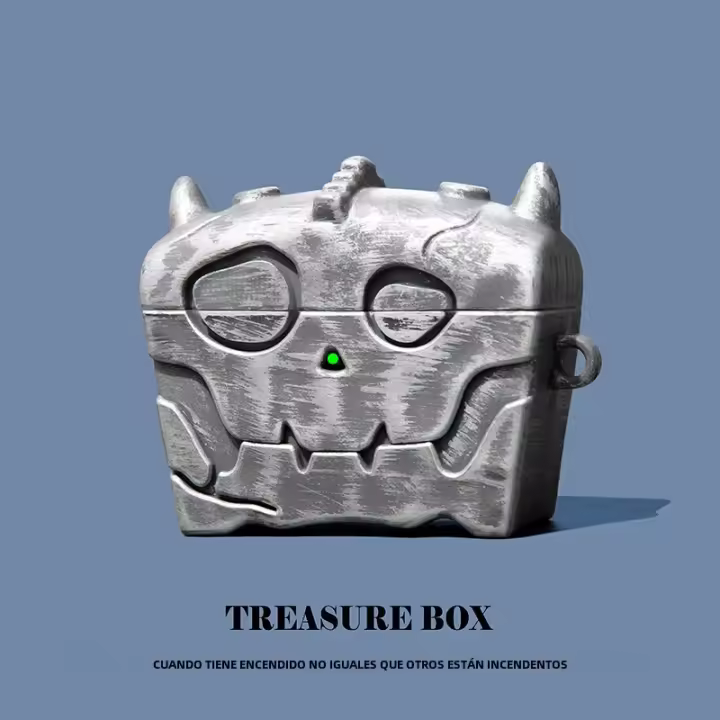 Estuche De Caja De Tesoro Con Diseño De Cadáver De Zeldas Legenda Para Airpods 1 2 3 Airpods Pro2 Cubierta Protectora De Bluetooth Resina Suave Para Auriculares - 1
