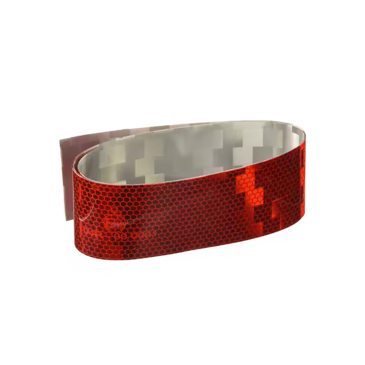 Rollo Adhesivo Reflecttante Homologado para Moto Rojo 5x100 cm - 1