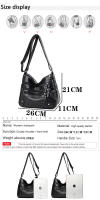 Bolso De Hombro Para Mujer LANYIBAIGE De Lujo 2024 Cuero Impermeable Bolso Cruzado Y Messenger Estilo Casual Tote - details 3