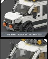 Bloques De Construcción De Estación Wagon 578PCS RV SUV Caravana Juguete Educativo DIY Para Niños Regalos De Vacaciones Bloques Conectables De Viaje Decorativos Para Escritorio - details 5