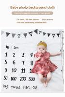 Mantel De Fotografía Para Bebés Recién Nacidos Accesorios De Fotografía Niño Y Niña Calendario De Logros Infantiles Material Suave Para Juegos Y Fotos - details 2