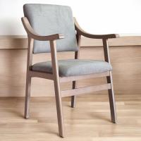 Sueña y Descansa Sillón reforzado con brazos de madera de haya en color cambrian tapizado gris - details 1