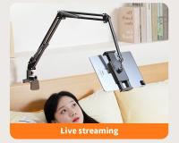 Soporte Para Tableta Con Brazo Metálico De 90cm Giratorio 360° Para Cama Compatible Con iPad Y Teléfonos De 4.5~11 Pulgadas - details 14