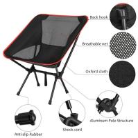Silla de camping plegable Silla de Pesca ultra Ligera Silla de Playa compacta Silla plegable al Aire Libre Naranja - details 1