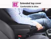 Soporte Central Para Coche MAZDA 2 Demio Caja De Almacenamiento Accesorios Interiores Piezas De Retrofits Material PU Cuero / Plástico ABS - details 8