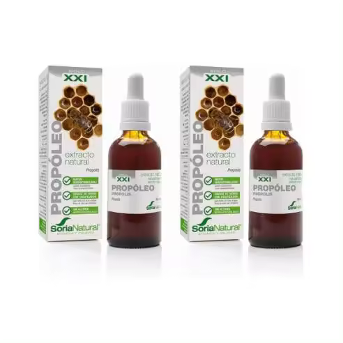 Soria Natural PACK 2 -  PROPOLEO en Extracto Complemento Alimenticio con Propolis - Aumenta las Defensas y Regula Sistema Inmunológico, Antiséptico y Antiinflamatorio - 1
