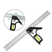 Regla De Ángulo Combinado De Acero Inoxidable 300mm Para Carpintería Y Tableros Muebles Nivel De 45 Grados Herramienta De Bricolaje - details 4
